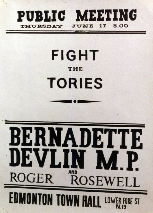 Bernadette Devlin MP fights the Tories